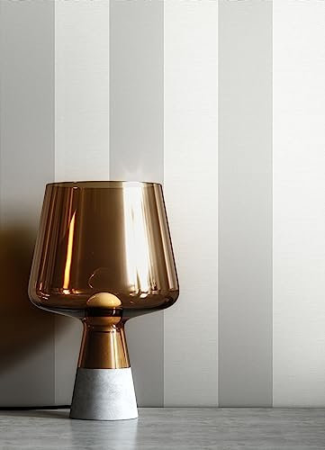 Newroom Tapete Grau Vliestapete Streifen - Streifentapete Modern Weiß Linien Gestreifte Tapete Landhaus inkl. Tapezier-Ratgeber