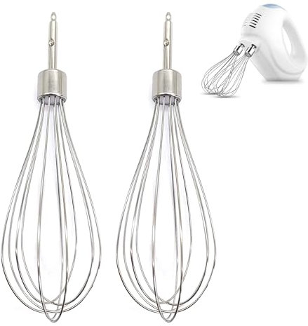 CHENNAN 2 Pcs Recambio Batidora Varillas Batidor de Varillas Manual Batidor Giratorio Para Utensilios De Cocina Utensilios de cocina duraderos Accesorios de repostería para remover batir montar (1#)