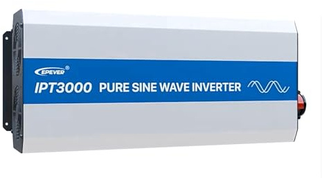 EPEVER IPT 3000-12 Reiner Sinus Spannungswandler Wechselrichter 3000W 12VDC auf 230VAC, ideal für Off-Grid Haushaltsnotbeleuchtung, Fahrzeugmontiertes System usw.…
