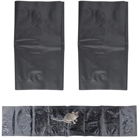 Lotbun 2 Pièce Piège à Souris, Glue Souris 120 x 28 cm Facile à Couper, Collant Piège à Colle pour Rat Cafard Scolopendre Punaise, Attrape Souris, Anti Souris