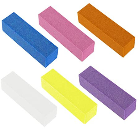 Healvian 10stücke Teiliges Nagelpuffer Schwamm Nagelpflege-werkzeuge Für Maniküre Und Pediküre Leicht Waschbar Für Fingernägel Und Fußnägel Zufälligen Farben