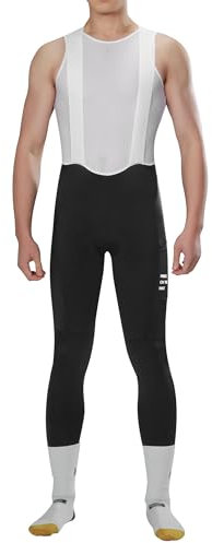 INBIKE Bib Hose Pants Fahrradhose Trägerhose Herren Lang Gepolstert Rennradhose Radlerhosemit 3D Sitzpolster Einer Tasche Atmungsaktiv Hochelastisch,L