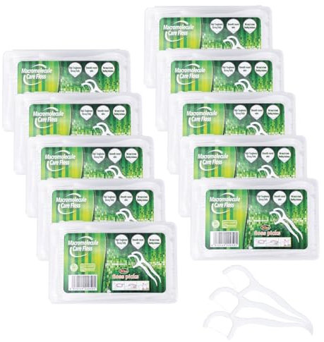 600 fili interdentali Stick, pinna dentale, pulizia dei denti, stuzzicadenti, bastoni monouso per la cura dei denti – Bastoncini per la pulizia dei denti per la rimozione di placca e residui di cibo