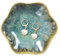 Plat à bijoux pour femme - Assiette à bijoux en forme de feuille - Plateau à clés - Petite bague - Décoration d'intérieur - Cadeau de Noël, d'anniversaire, d'amitié pour amie, fille, collègue (vert