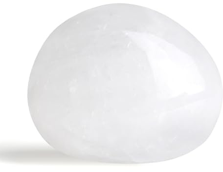 GUJOXILA 4-5cm Bergkristall Heilsteine Kristalle Polieren Klarer Quarz Groß Edelsteine Steine Trommelsteine Kristall Sorgenstein Handschmeichler Stein Meditation Angst Stress Relief 1PC