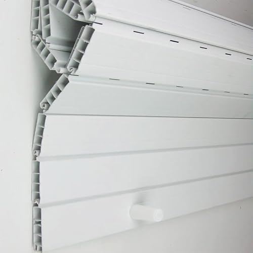 Persiana Enrollable de PVC | Lama Recta 50mm | Corte a Medida | Pertoni Tende (Alto 100cm x 80cm Ancho)