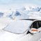 XIAQICA Cubierta Parabrisas Coche 150 x 111cm Cubierta Parabrisas Coche Invierno Verano con Imán contra Heladas Nieve Hielo Sol Proporciona una Protección Práctica para su Coche