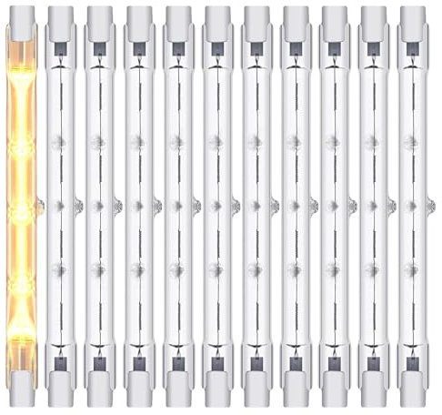 Pddenality 10 Pcs R7S Led Bulb 118mm,Halogen Light Bulbs Security Light Bulb R7S Bulb,Halogen Bulbs R7S Bulb 118mm Led Dimmable,Floodlight Bulb Landscape Light and Work Light