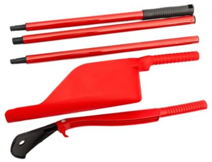 predolo Eaves Drain Cleaner Drainage Ditch Cleaning Scoop Gutter Care Cleaning Tool Telescopic Gutter Cleaning Tool