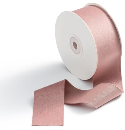 CHUQING Cinta de regalo de terciopelo, cinta de costura decorativa rosa, lazo ancho, decorativo, 3,8 cm x 9 m