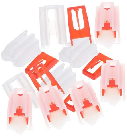 ERINGOGO 10 Stück Rubinroter Griffel Vinyl Vintage-plattenspielernadeln Plattenspieler-schallplattennadel Vintage Plattenspieler -nadel Nadelersatz Für Plattenspieler Ersatznadel Plastik