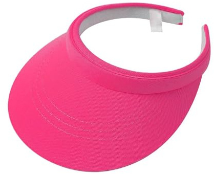 ZYWQ Sun Visor Hat Sports, Sun Visor Hats Women Men Clip On Wide Brim Visors Hat Outdoor Sports Golf Beach Travel Tennis Caps(Rose Pink)