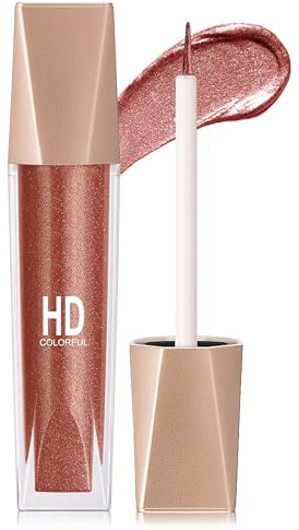 Erinde Liquid Metallic Eyeshadow, Metallischer Glitzer Eyeliner, Hochpigmentiert Lidschatten, Wasserfest & Langanhaltend, Schnelltrocknend, für Strahlende und Funkelnde Augen-Make-up Looks #12