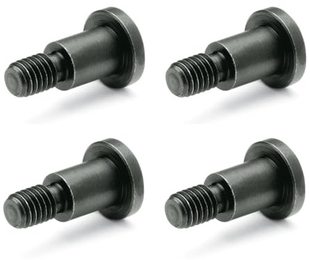 Ganter Normelemente | Bundschrauben, Innensechskantschraube | 4 Stück | Bund 8x6mm | Stahl | GN 732.1-M6-8-6-ST