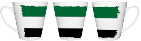 MERCHANDMANIA Taza cónica bandera de extremadura españa comunidad autonoma conica personalizada