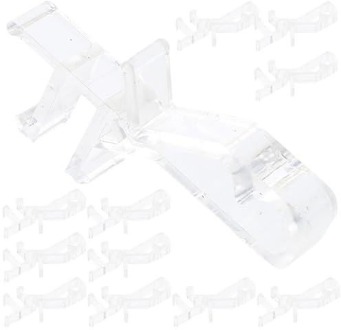 Sewroro 12 Clips Acrílicos para Cenefa de Persiana, Repuestos Ligeros y Fáciles de Ajustar, Resistentes y Ocultos para Oficinas y Tiendas, Paquete de 12 Unidades