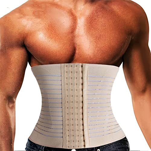 LYGXWJFC Cintura da Uomo per Allenamento in Vita Trimmer Cintura per Il Controllo della Pancia Shapewear Corsetto Cintura di Supporto Lombare Fitness Corpo Dimagrante