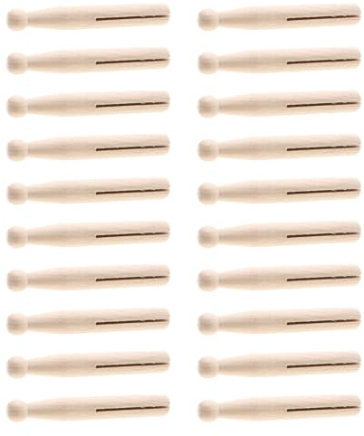 STAHAD Clips de Scellage en Bois Lot de 20 Pinces pour Sachets Alimentaires Pochettes Gouter Maternelle et Conservation Fraîcheur