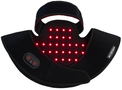 Megelin WrapLux Infrarottherapie für Nacken & Schultern, mit 72LEDs, Infrarotlampe für Schmerzlinderung und Entspannung