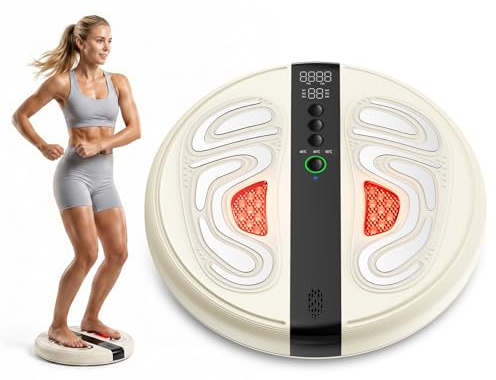Massaggiatore per piedi 3 in 1 EMS, modellazione e tonificante, stimolatore della circolazione sanguigna, gambe con luce infrarossa da 660 NM, massaggiatore elettrico per piedi, allevia neuropatia