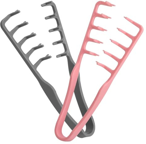 2 Piezas Peine Texturizador – Peine Voluminizador de Dientes Anchos Hombre – Herramienta para Dar Volumen a las Raíces – Para Peinar el Cabello
