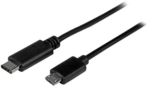 StarTech Câble USB-C vers Micro-B 50cm, Donnees, USB 2.0 (USB2CUB50CM) | USB-C vers Micro-USB, Connecteur reversible, Garantie a vie