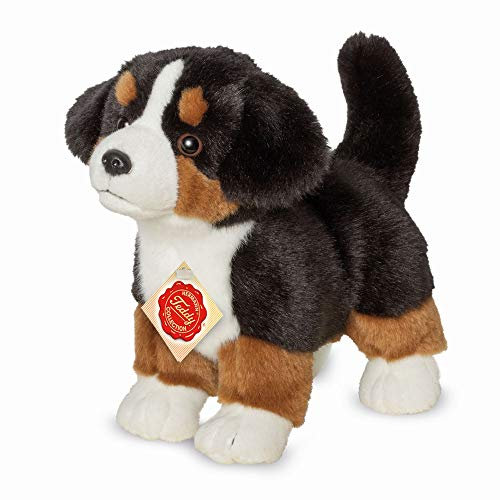 Teddy Hermann 91930 Hund Berner Sennenhund Welpe 23 cm, Kuscheltier, Plüschtier mit recycelter Füllung
