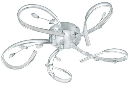 EGLO LED Deckenleuchte Vallemare,5 flammige Deckenlampe klassisch
