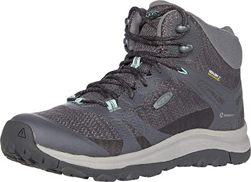 KEEN Women's Terradora 2 Mid Height Waterproof Hiking Boot, Magnet/Ocean Wave, 7.5 UK/ 40,5 EU