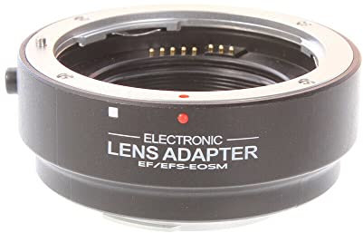 Hersmay EF-EOSM Autofokus-Objektivadapter für Canon EF EF-S Objektiv auf Canon EOS M EF-M Mount spiegelloses Kameragehäuse M1 M2 M3 M5 M6 M10 M50 M100 M200, M50 Mark II, M6 Mark II