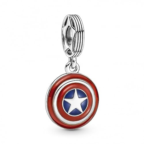 PANDORA Marvel The Avengers Captain Americas Schild Charm-Anhänger 790780C01 Anhänger