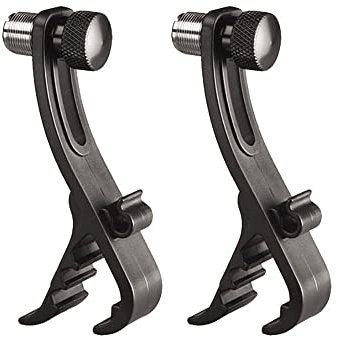 VOANZO 2PCS Microphone Clips Bass Drum Mic Stand Anti-Vibration Bracket for Shockproof Musical Instrument Supplies