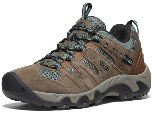 KEEN Mäns Headout vattentäta vandringsskor, Shitake Dark Forest, 37.5 EU