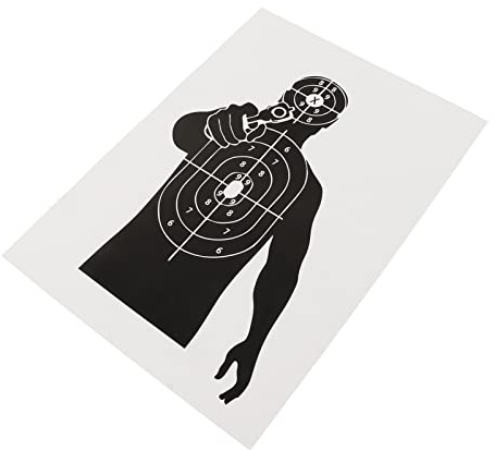 Schießscheiben, 10 Stück, 45x32cm, Bogenschießen, Papierscheiben für Zuhause, Outdoor, Personales Training, Jagdschießen