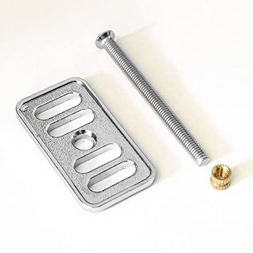 Chrome Bathroom/Kitchen Basin Sink Decorative Overflow Cover Plate & Bolt
