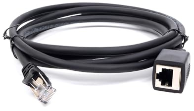 Gabil 8‑Pin RJ45 4.9FT (1.5M) Mobile Radio Mic Extension Cable | CAT6, Interference‑Resistant, Lightweight | Compatible with Kenwood TM‑V71A, ICOM IC‑2730A