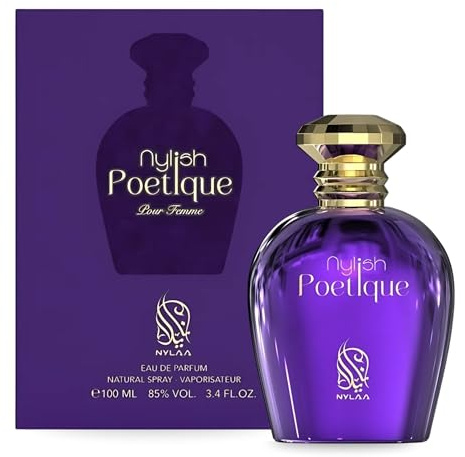 Nylish Poetique 100ml Nylaa Perfume for Women Bloom Eau De Parfum- Rich Scent Filled with Flowers Musk Rose Vanilla Perfume Aroma