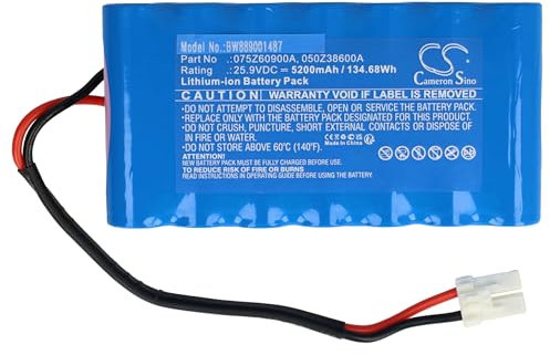 vhbw Batería Compatible con Ambrogio L60 Elite, Elite S+ cortacésped 5200mAh 25,9V Li-Ion