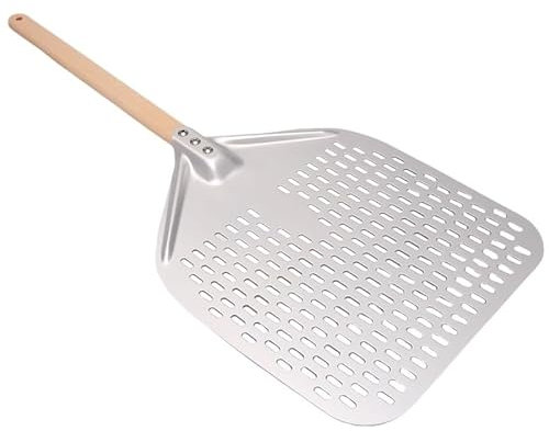 RaamKa Pizza ​Paddle Pizza Peel,Professional Anodized Aluminum Pizza Peels, Rectangular Pizza Turning Spatula with Detachable Pizza Peel