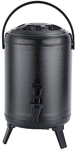ANSNOW Thermo-Getränkespender Mit Wasserhahn, Gewerbliche Catering-Urne Für Heiße Schokolade, Kaffee, Milch, Glühwein, Heißwasserspender Für Zuhause, Party, Picknick, 6 Stunden Warm Halten/-/7,5 L