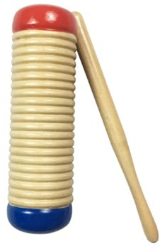 LVYUDS Guiro Instrument, Children's Unique Scraper Percussion Instrument, Wooden Instrument, Produce Frog Sounds