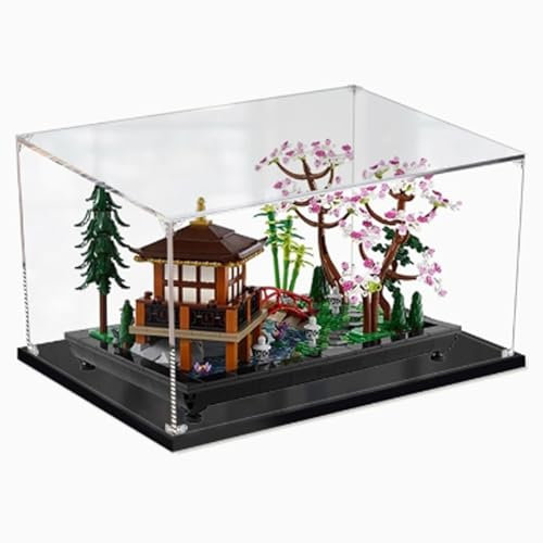 Acryl-Vitrine für Lego Zen Garden 10315, staubdichte transparente Vitrine, Modell-Sammler-Vitrine (Modell nicht im Lieferumfang enthalten) (3 mm)