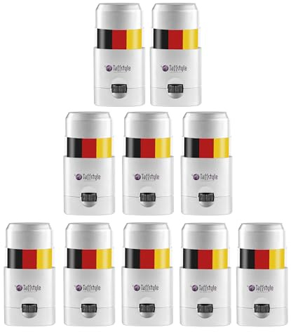 Taffstyle Schminkstift Set Deutschland Fan Schminke Deutsche Flagge Fanartikel