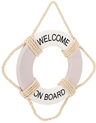 Cabilock 3 Stück Mittelmeer Boje Nautische Mittelmeer Wanddekoration Rettungsring Förmige Wandbehang Dekoration Rettungsring Wandbehang Anhänger Wohnzimmer Wanddekoration