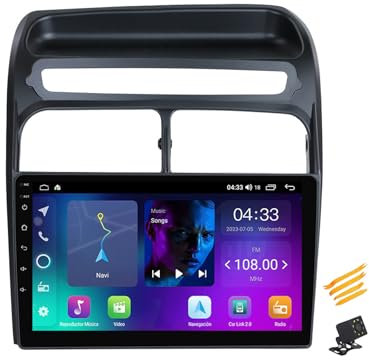Autoradio Bluetooth 2 Din Car Play Android 13 Con Display QLED Compatibile Con Fiat Grande Punto Linea 2007~2012 Touch Screen Da 9 Pollici Stereo Auto Con Android Auto DSP FM RDS,4 Core NF1 1G+32G