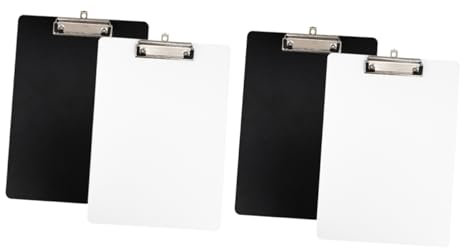 LALAFINA 4pièces Porte-documents Modèle Simple avec Pince pour Bureau Étudiants Fournitures de Bureau