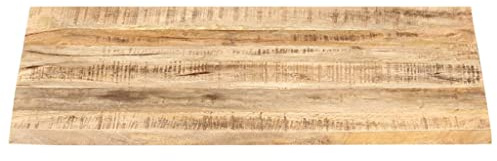 HEFZGDB Tischplatte Massivholz Mango 25-27 mm 80x70 cm Küchentisch Arbeitsplatte Küchenarbeitsplatte Schreibtische für Konferenzraum Küche Studienraum Büro