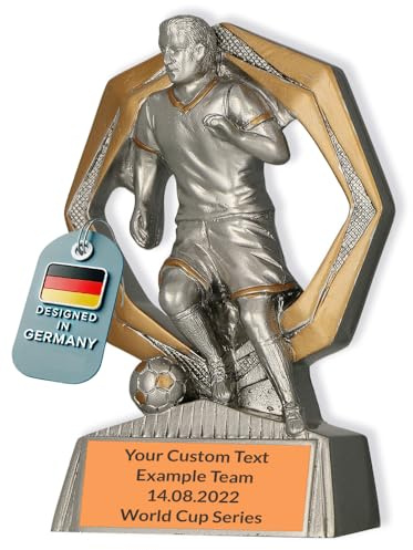 Larius Fußballfigur Pokal – Torwart/Spieler aus Resin - ohne/mit Wunschgravur – Ehrenpreis Trophäe