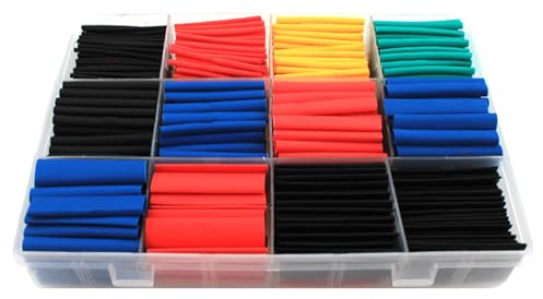 Eventerde Guaina Termorestringente - Guaina per Cavi e Fili Elettrici,Isolamento per Cavi Professionali - di Cablaggio per Elettricisti Principianti & Appassionati