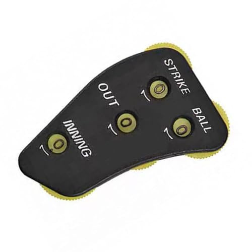 Piceioep Praktische Baseball Zähler Clicker Praktische 4 Rad Schiedsrichteranzeigen Bequemer Grip Handheld Softball Spiel Counter Baseball Counter Clicker Schiedsrichter Anzeige Baseball Clicker